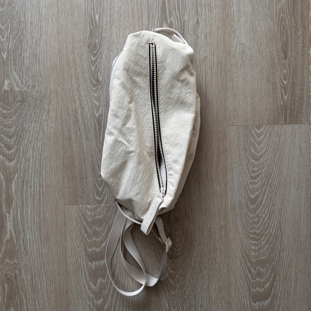 Lululemon Athletica Cream Backpack with Zipper